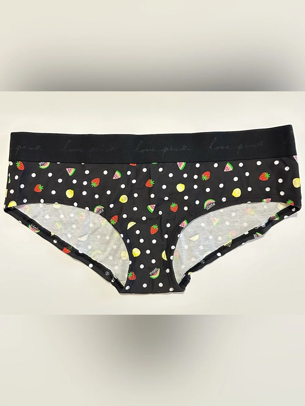 NWT Victorias Secret Hipster Panties Fruit Design Size L